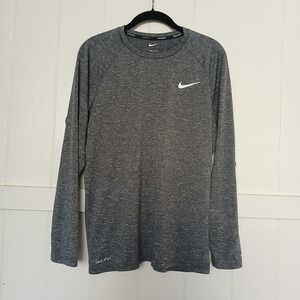 Nike Swim Shirt Dri-Fit Essential Hydroguard UPF 40+ Men's Medium Long Sleeve